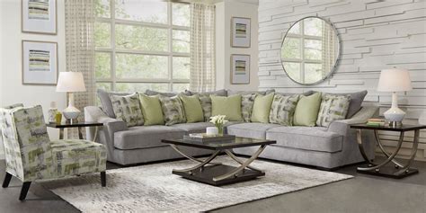Moxie Side Table & Chandler Coffee Table. . Briar crossing gray 3 pc sectional